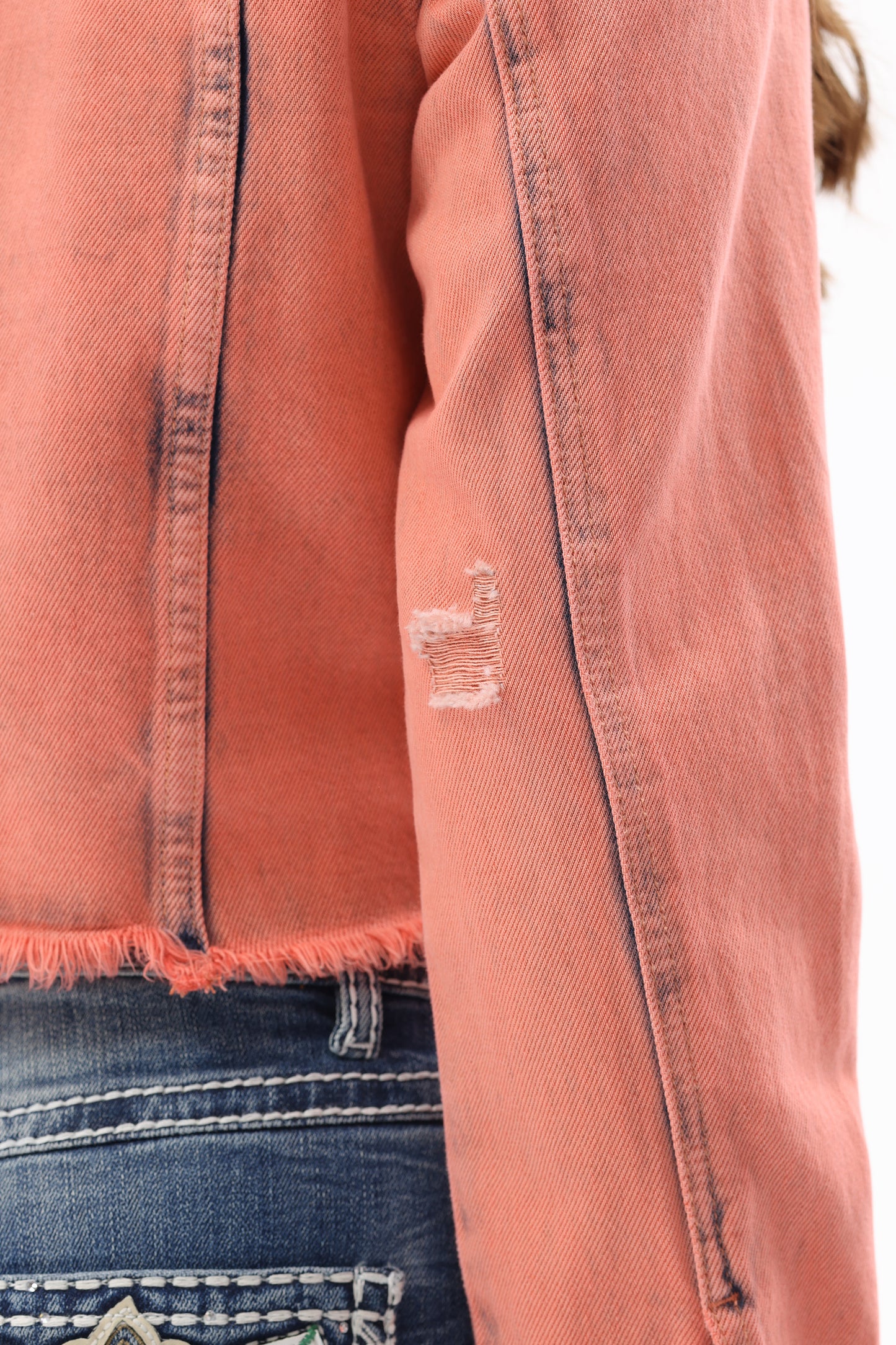 Victoria Boxy Cropped Denim Jacket
