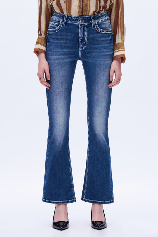 High Rise Bootcut Jeans