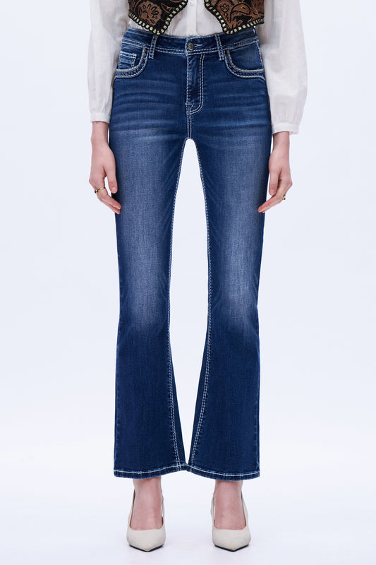 Amara Iconic Cross Bootcut Jeans