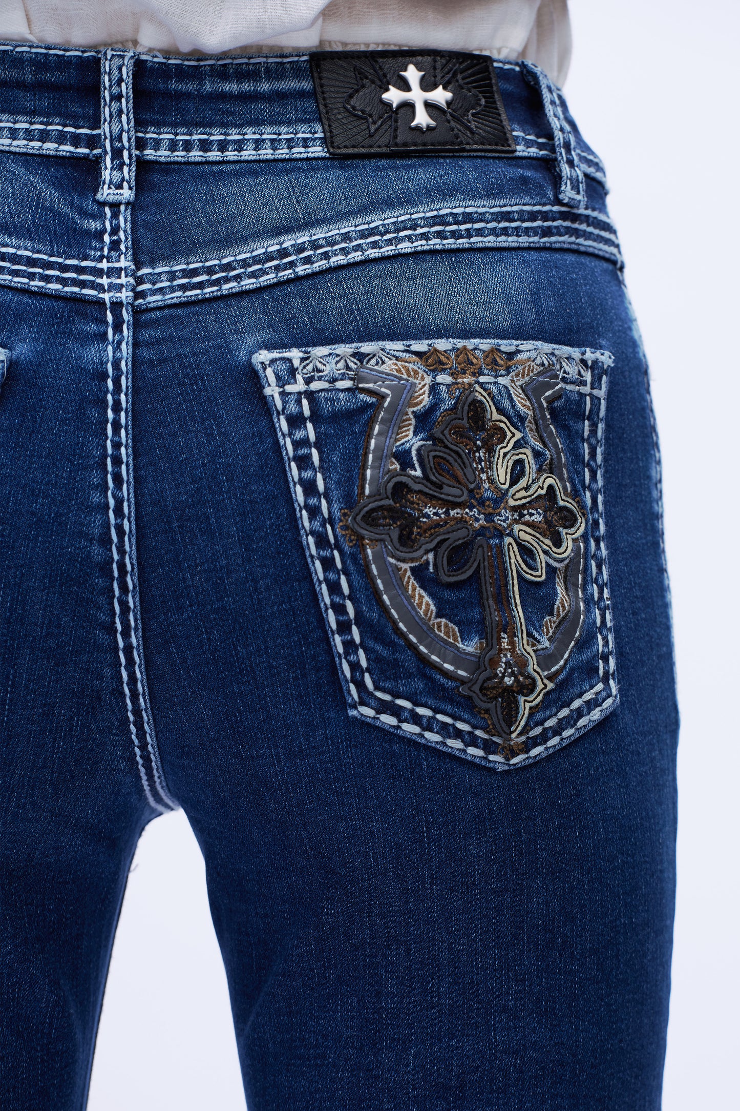 Amara Iconic Cross Bootcut Jeans