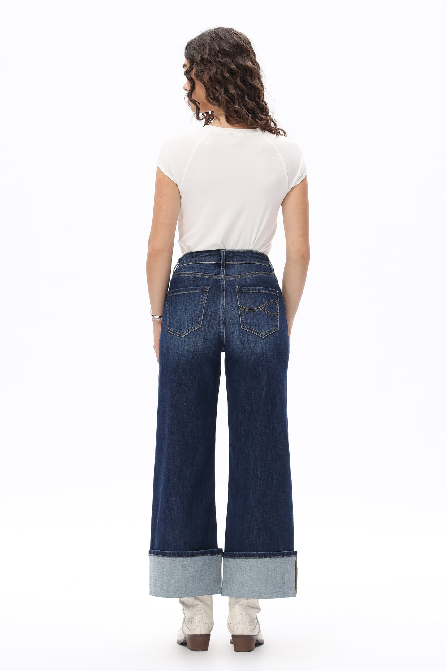 Selene Tailored Wide Leg Jeans