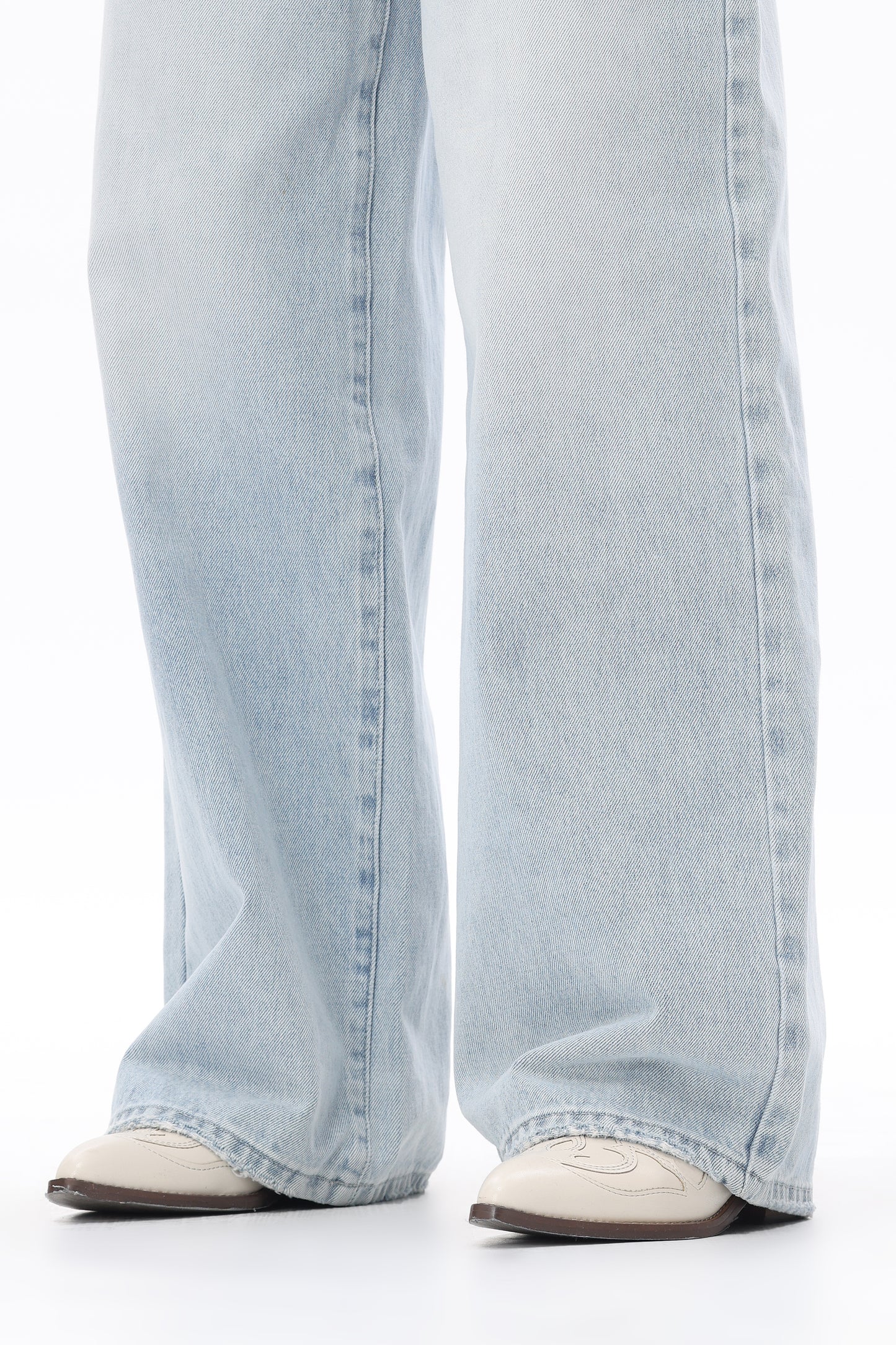 Katerina Breezy Rope-Tie Wide Leg Jeans