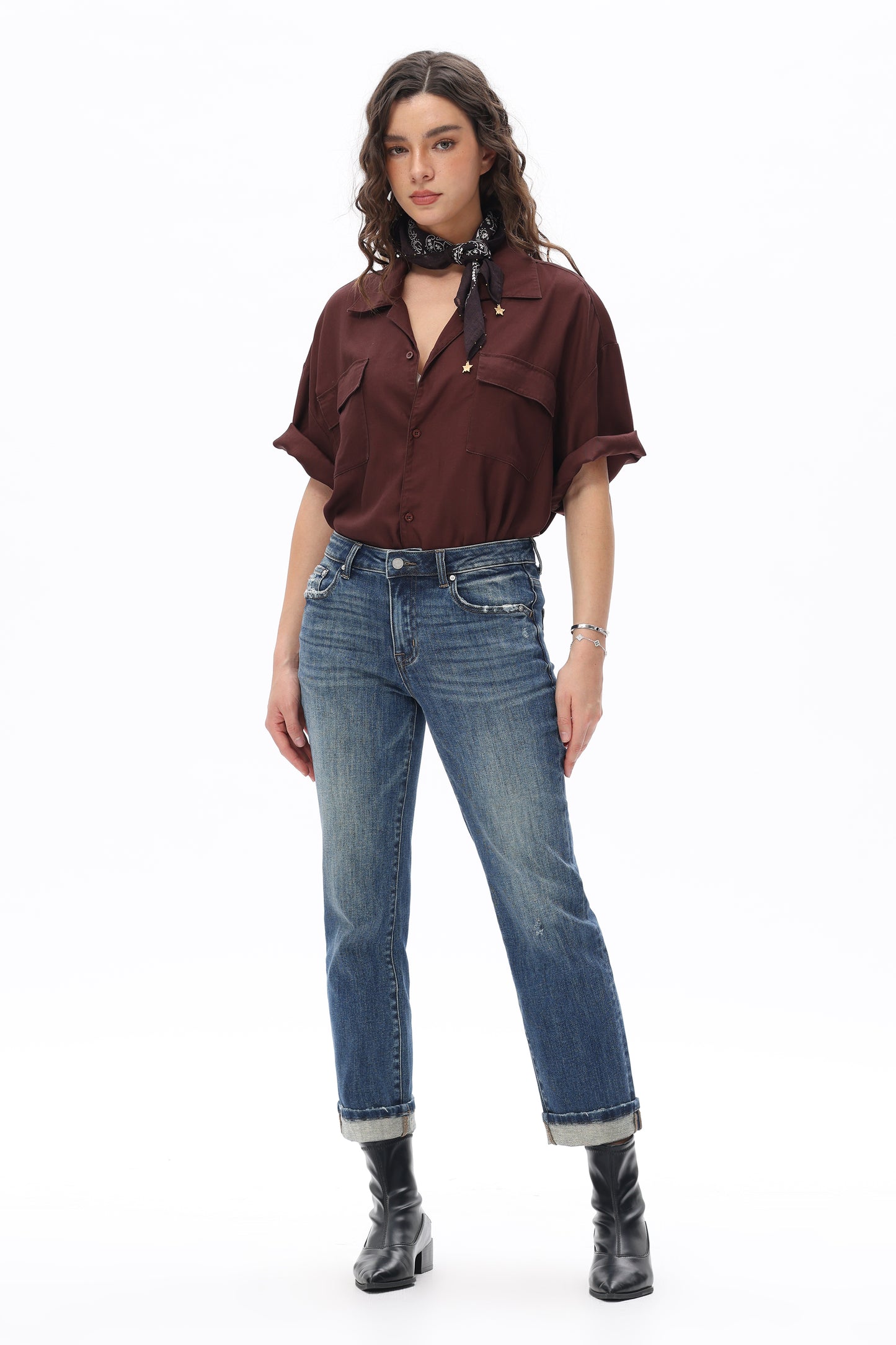 Estelle Vintage Whisker Straight Jeans