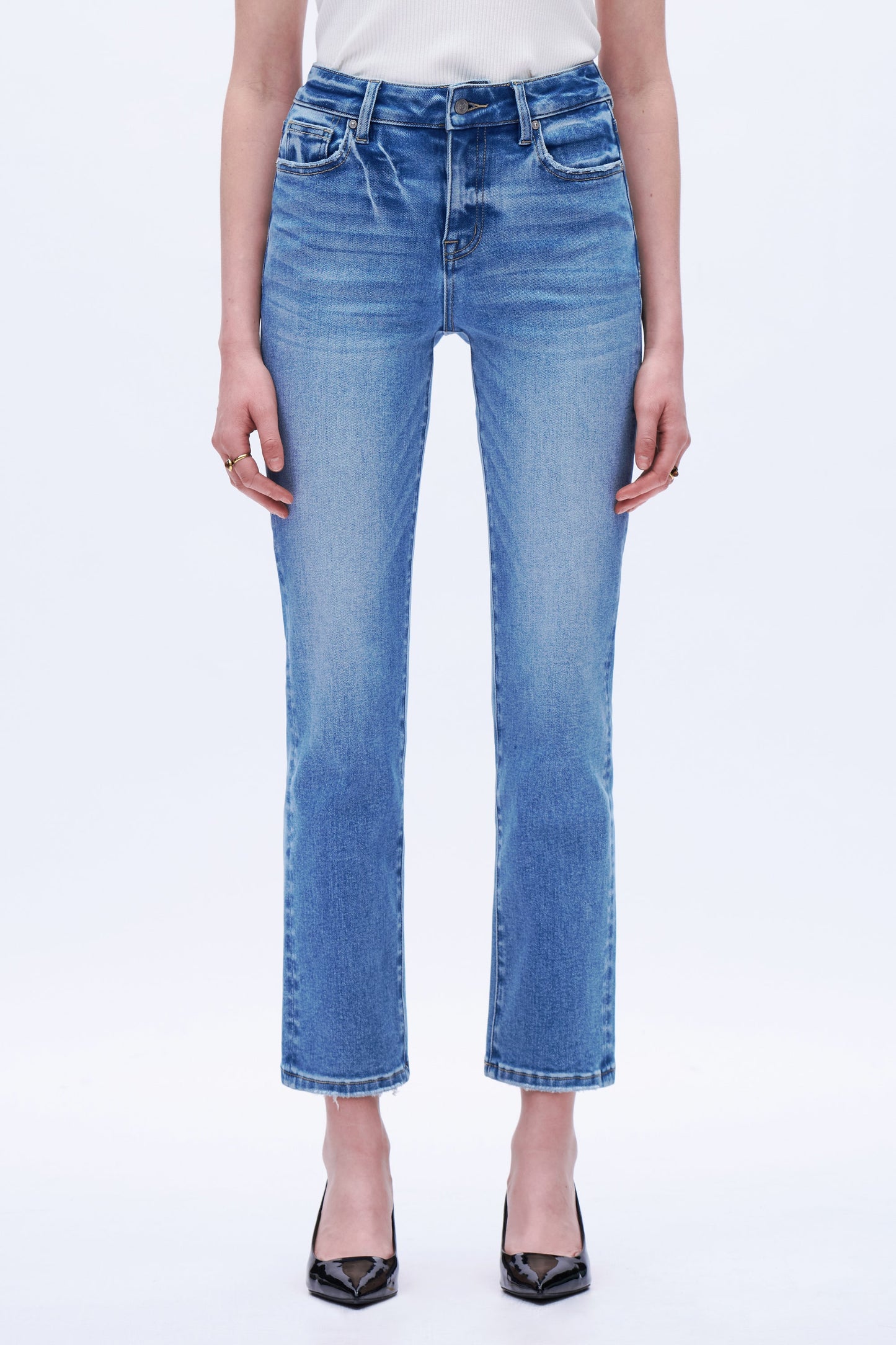 Marielle Cropped Vintage Straight Jeans
