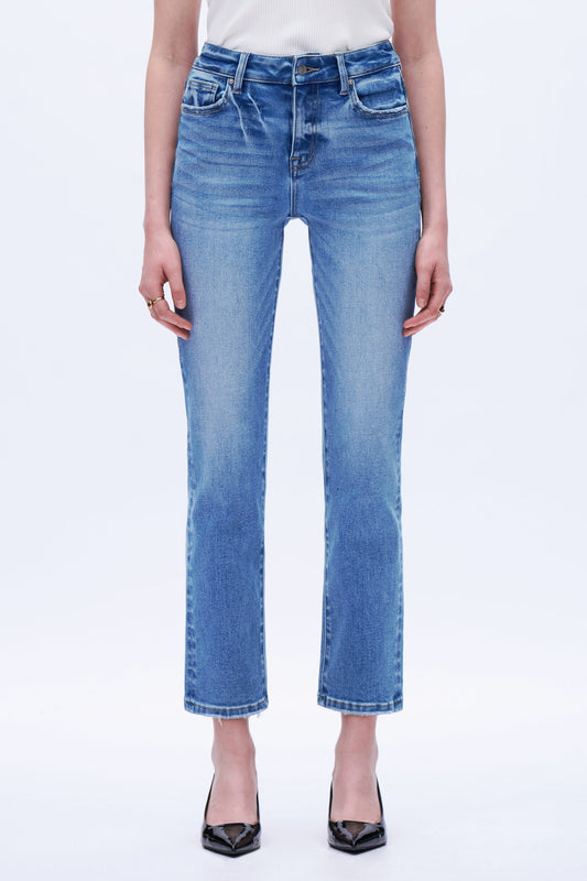 High Rise Straight Jeans