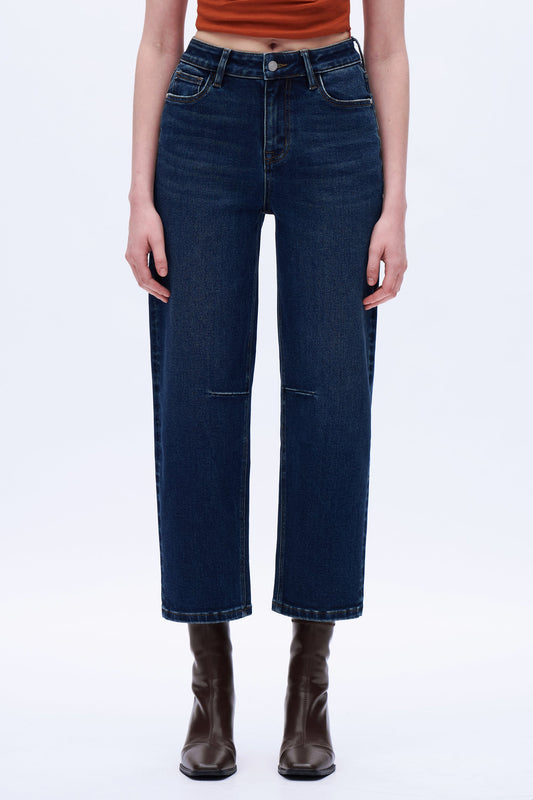 High Rise Barrel Jeans