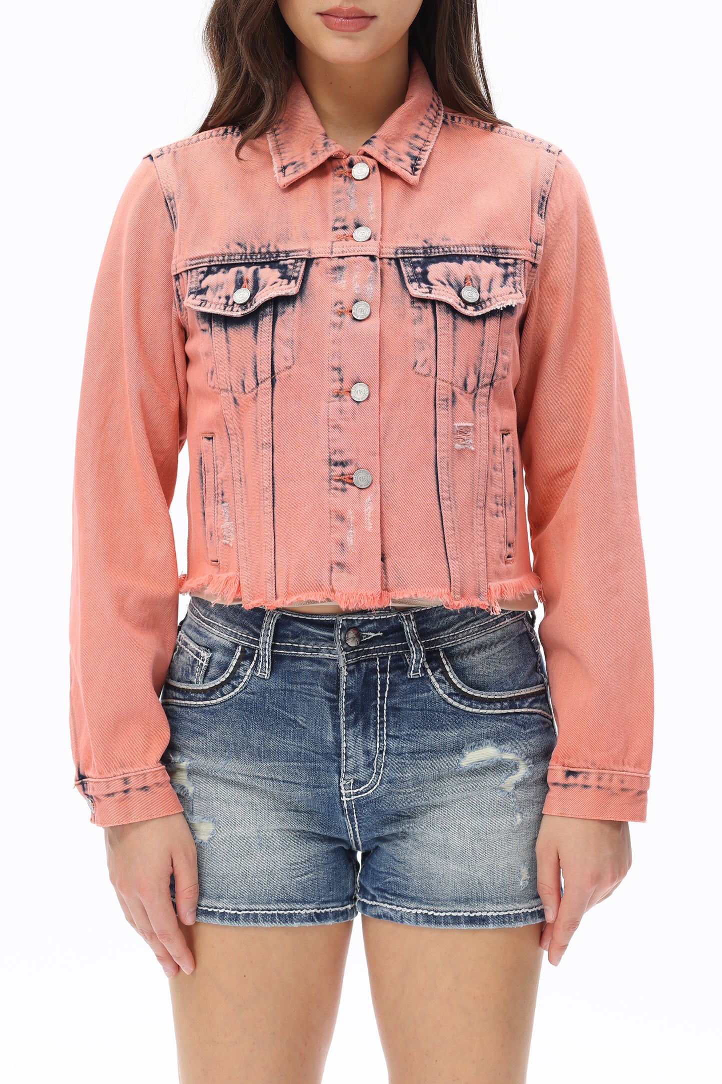 Victoria Boxy Cropped Denim Jacket