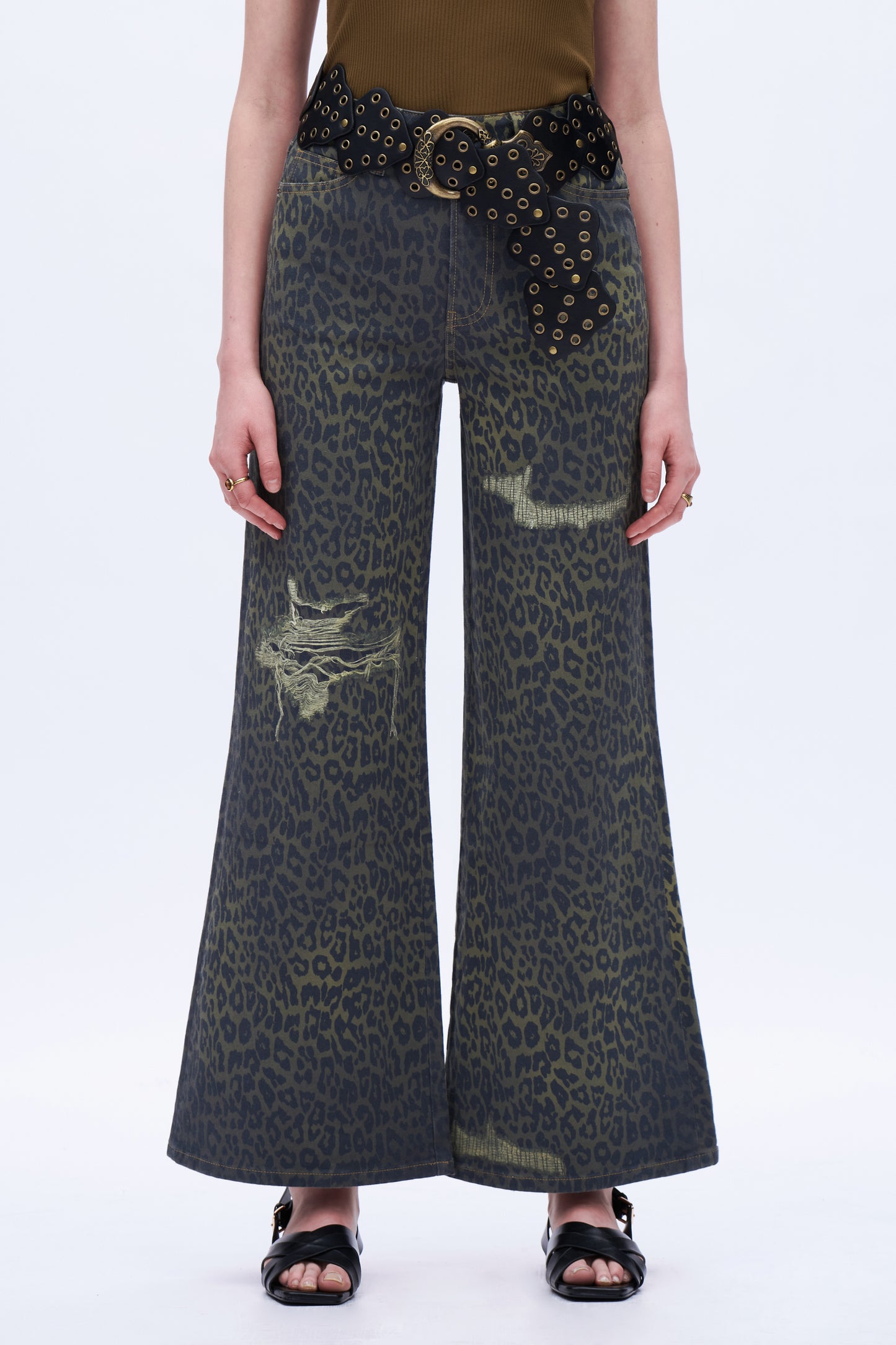 High Rise Wide Leg Pants