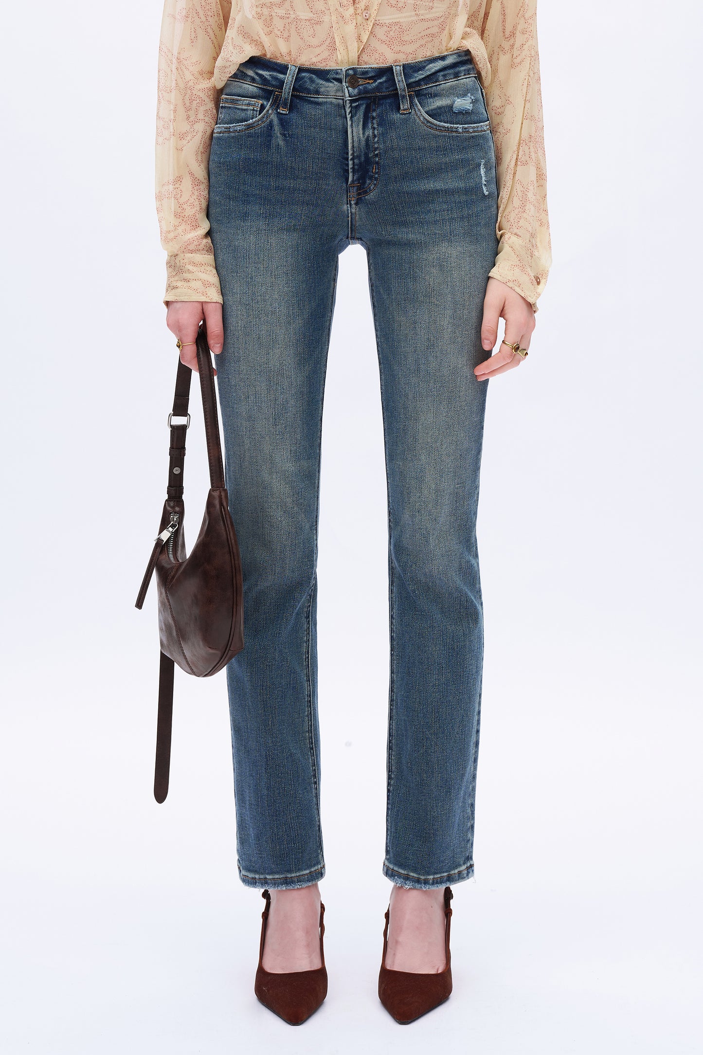 Vivienne Retro-Luxe Slim Straight Jeans
