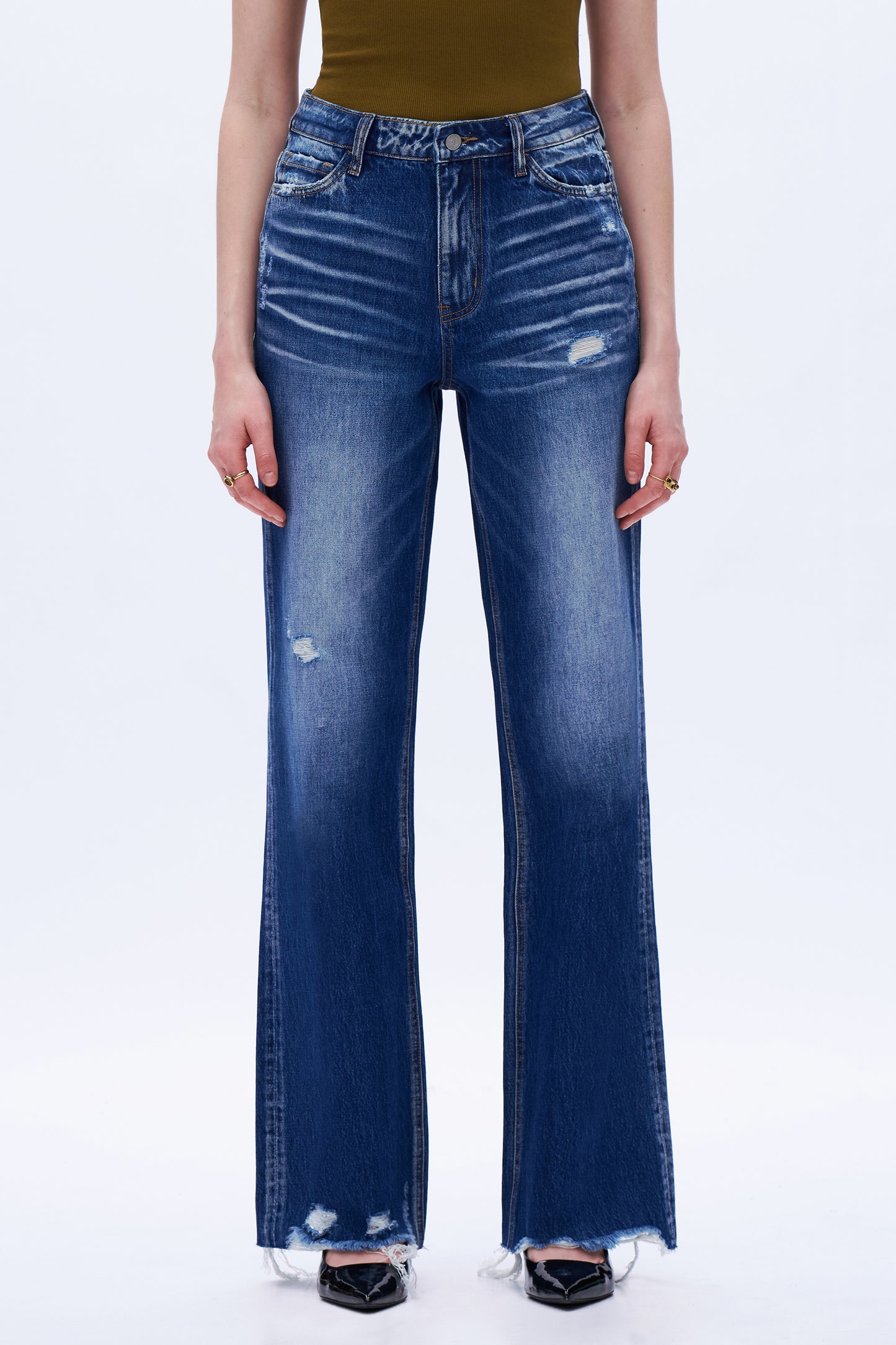 Juliette Edgy Wide Leg Jeans