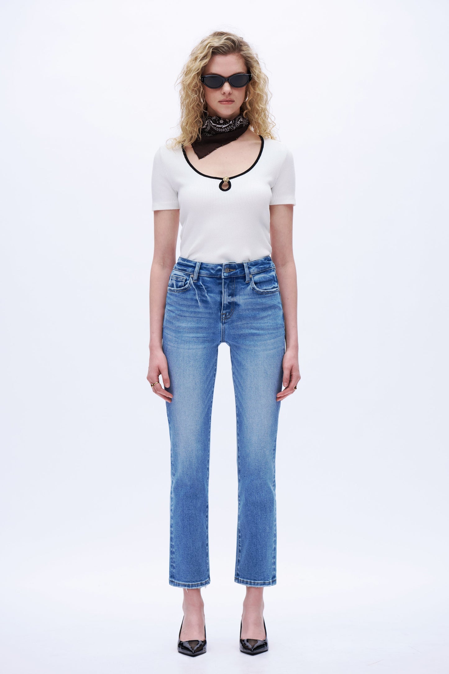 Marielle Cropped Vintage Straight Jeans