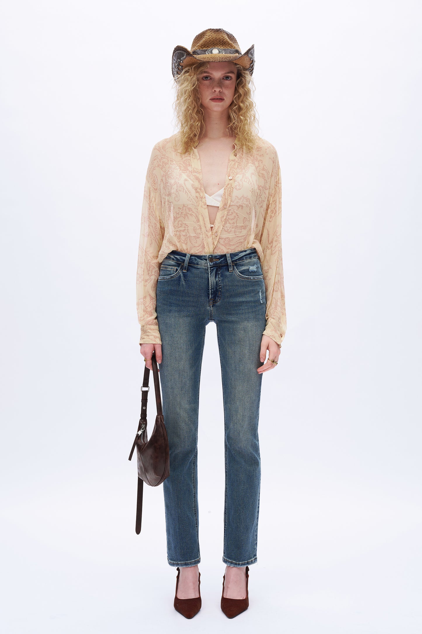 Vivienne Retro-Luxe Slim Straight Jeans