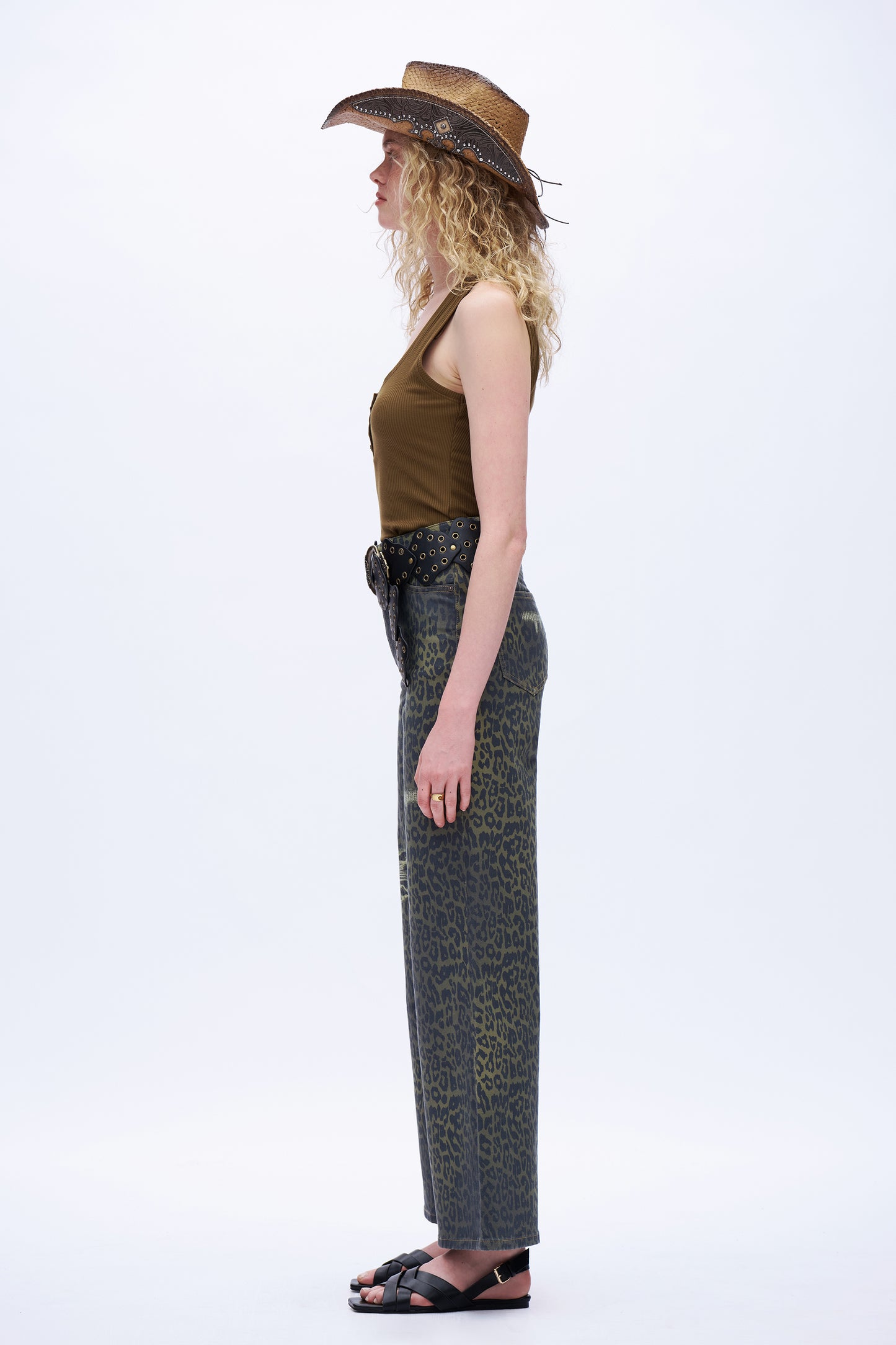 High Rise Wide Leg Pants