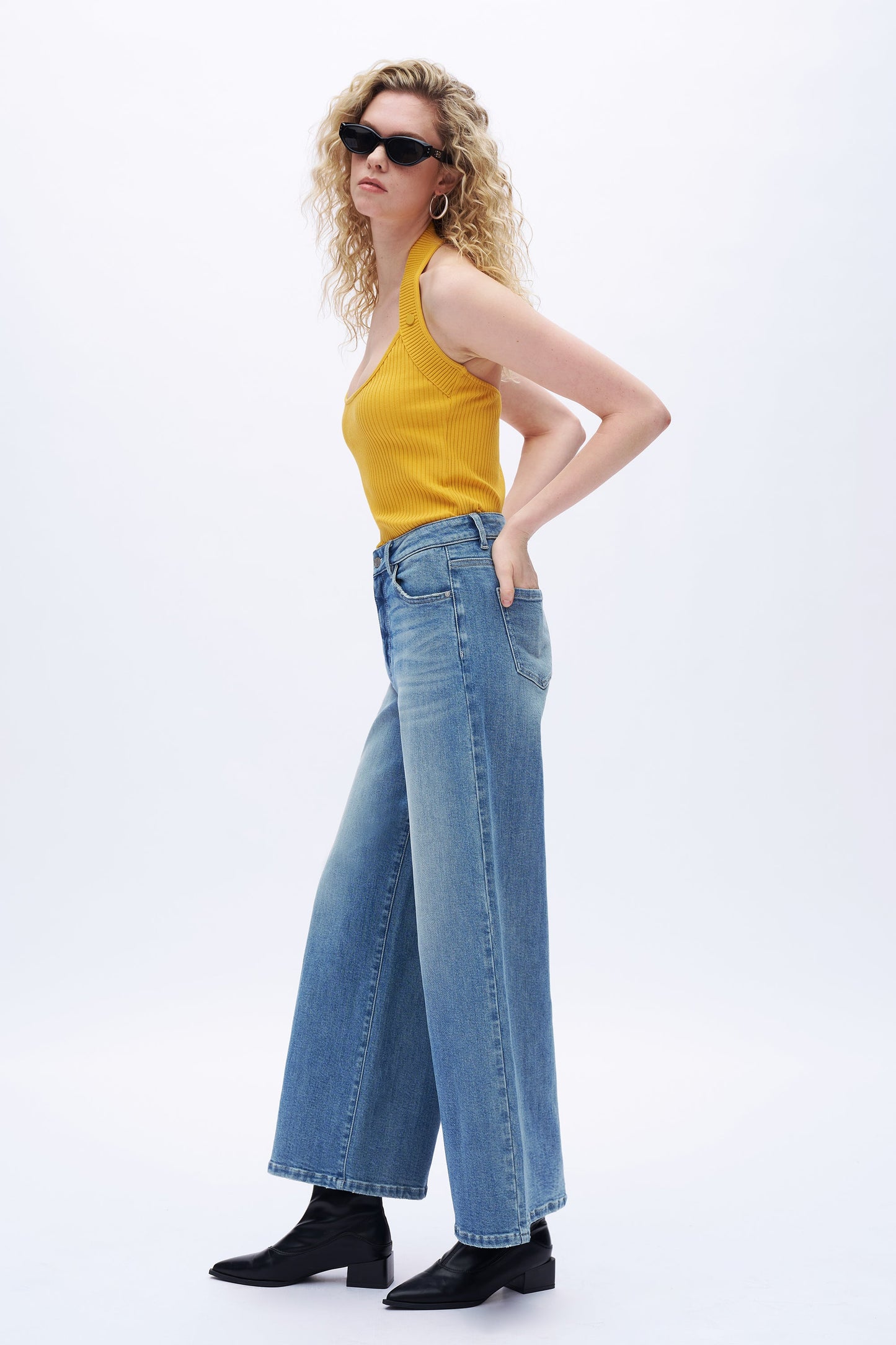 Cassandra Effortless Wide Leg Jeans