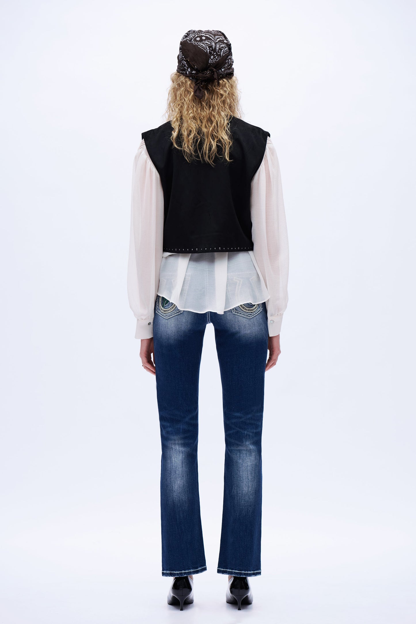 Elara Desert Cactus Bootcut Jeans