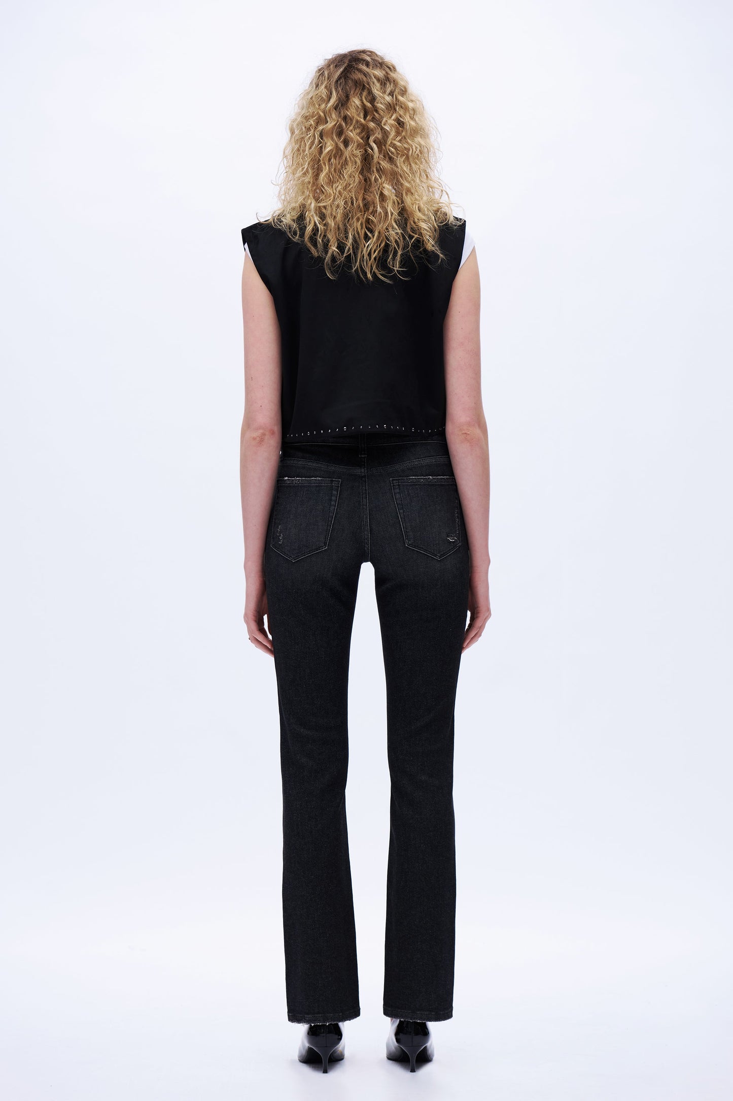 Valentina Edgy Dark Straight Jeans