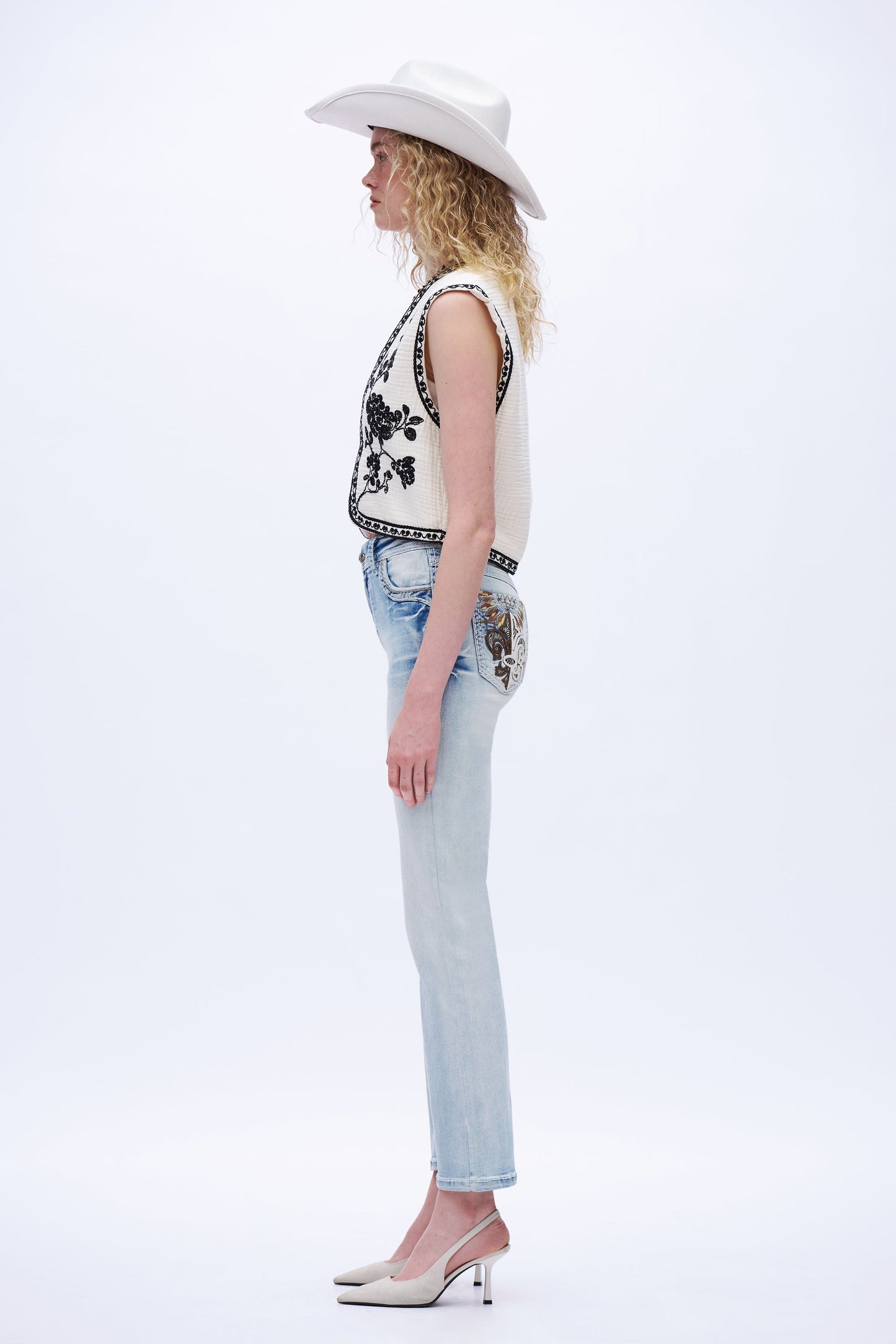 Brielle Fleur-de-lis Bootcut Jeans