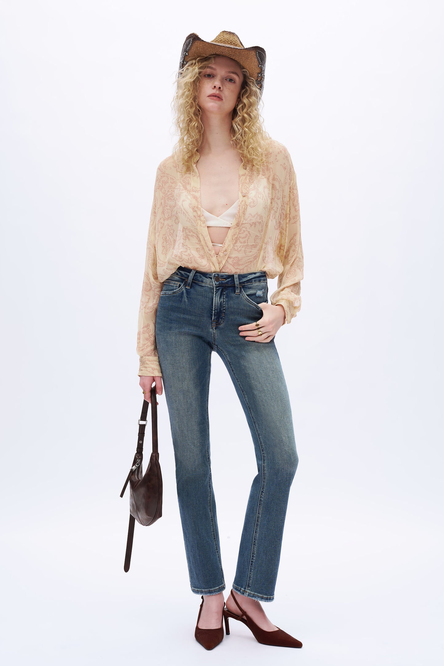 Vivienne Retro-Luxe Slim Straight Jeans