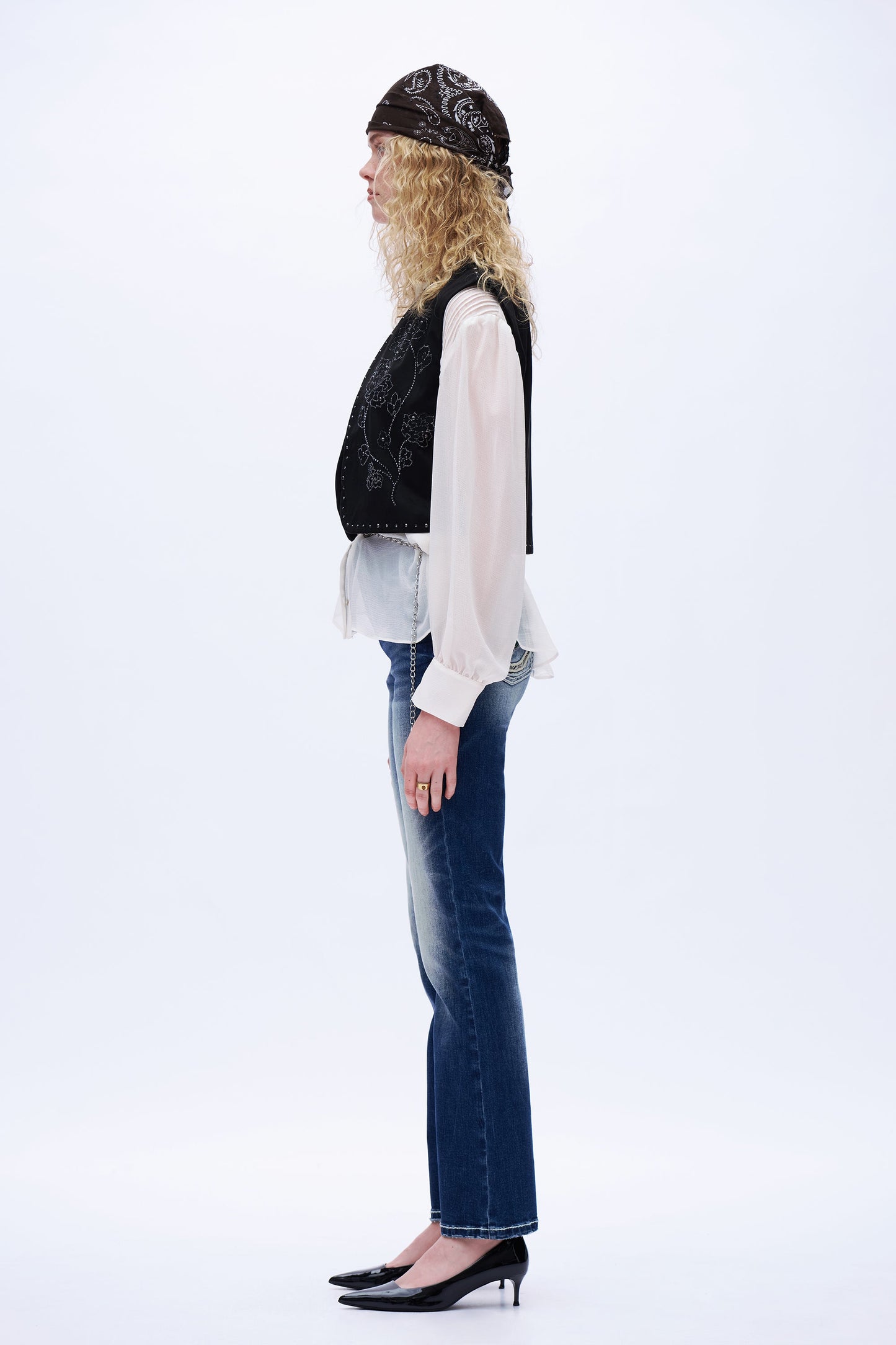 Elara Desert Cactus Bootcut Jeans