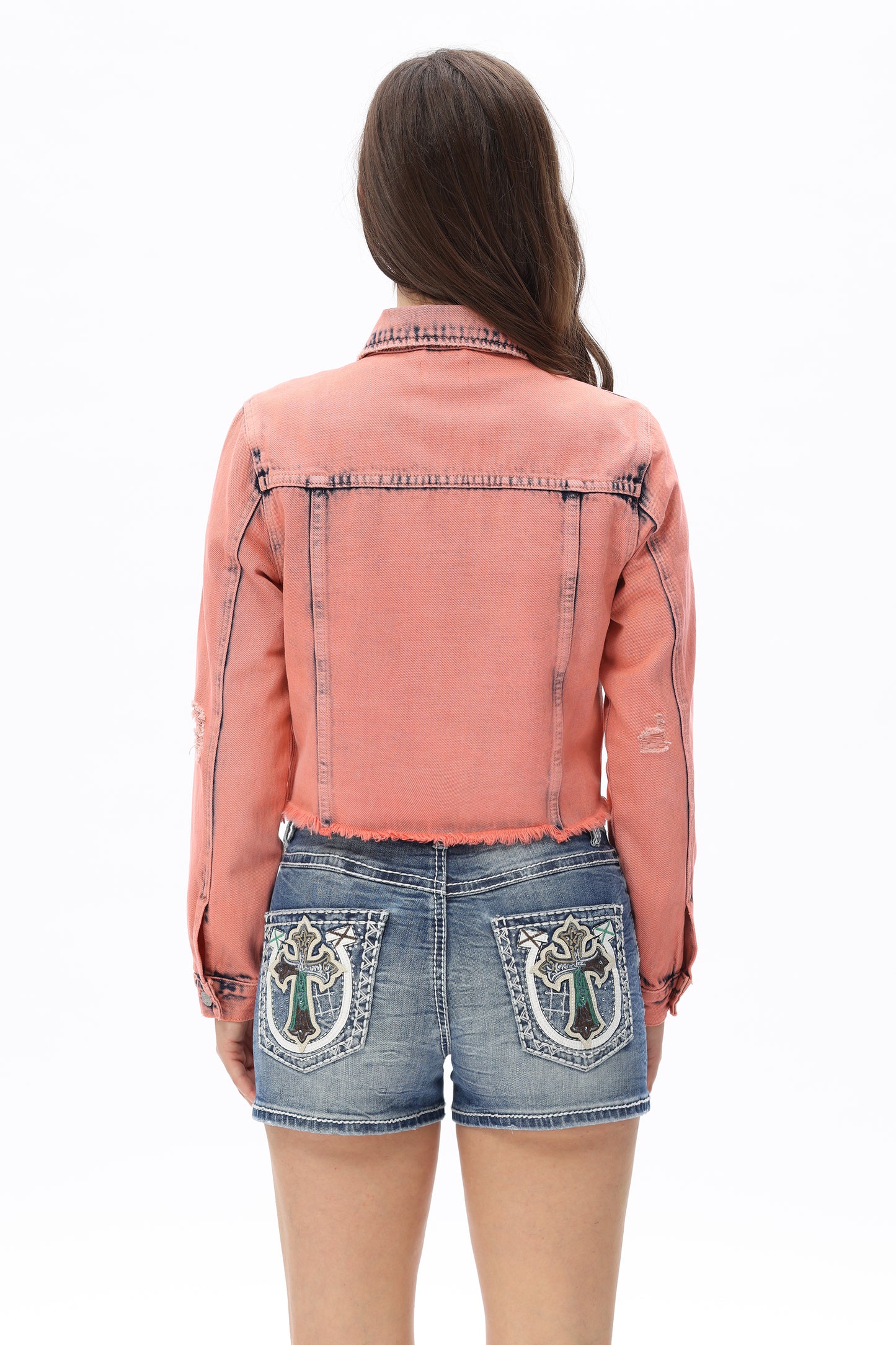Victoria Boxy Cropped Denim Jacket