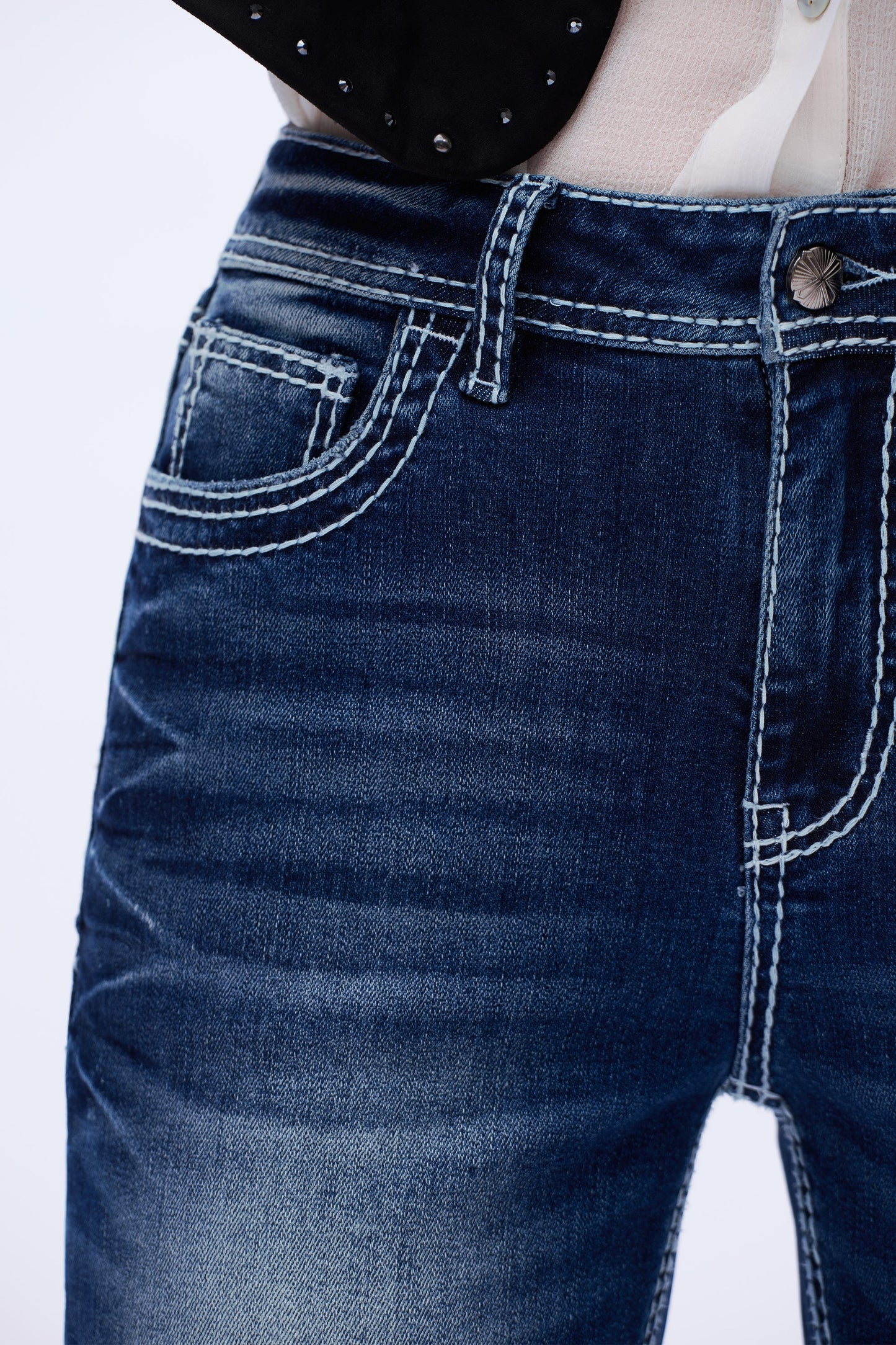 Elara Desert Cactus Bootcut Jeans