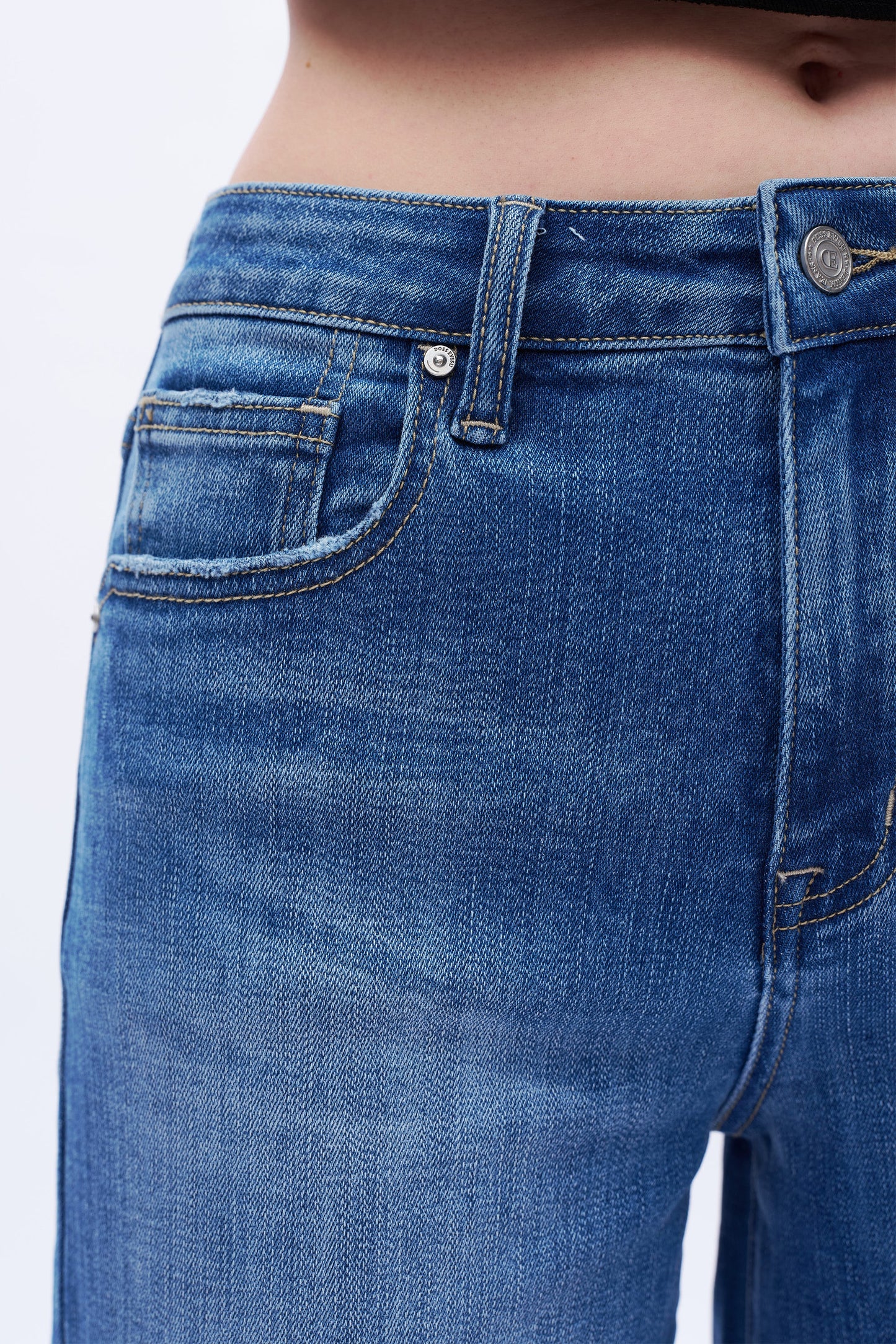 Evelina Trendy Distressed Wide Leg Jeans