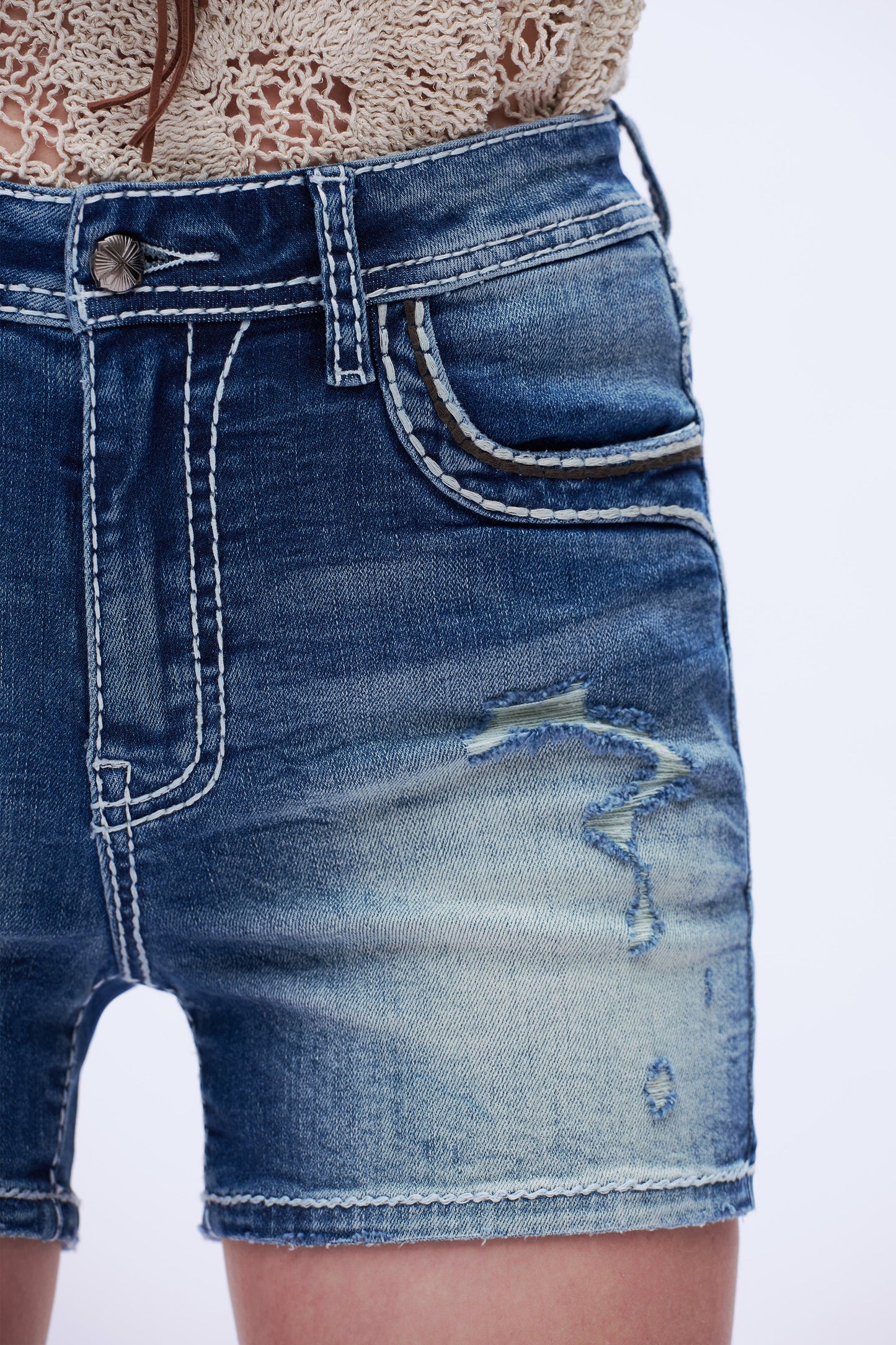 Western Denim Shorts