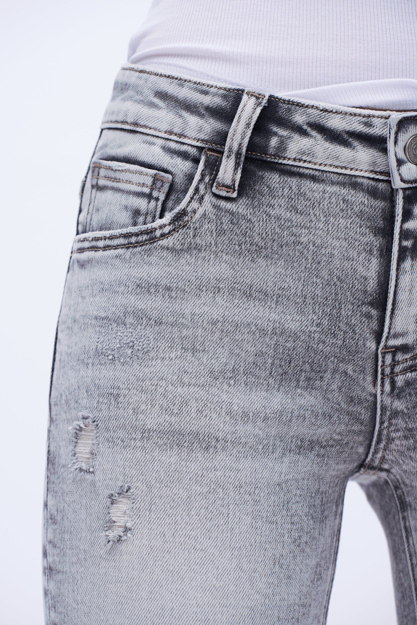 Chloe Distressed Bootcut Jeans