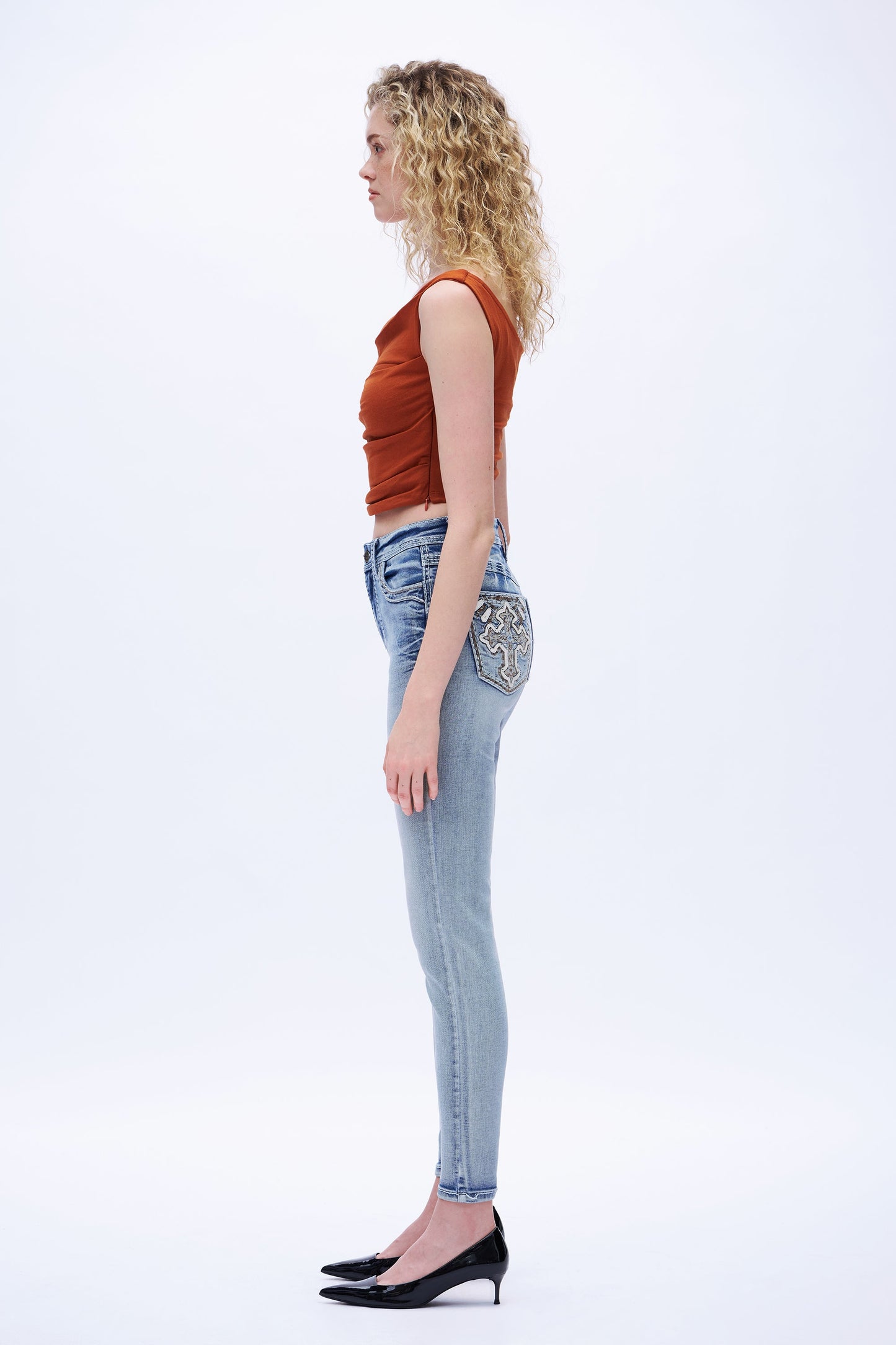 High Rise Straight Jeans