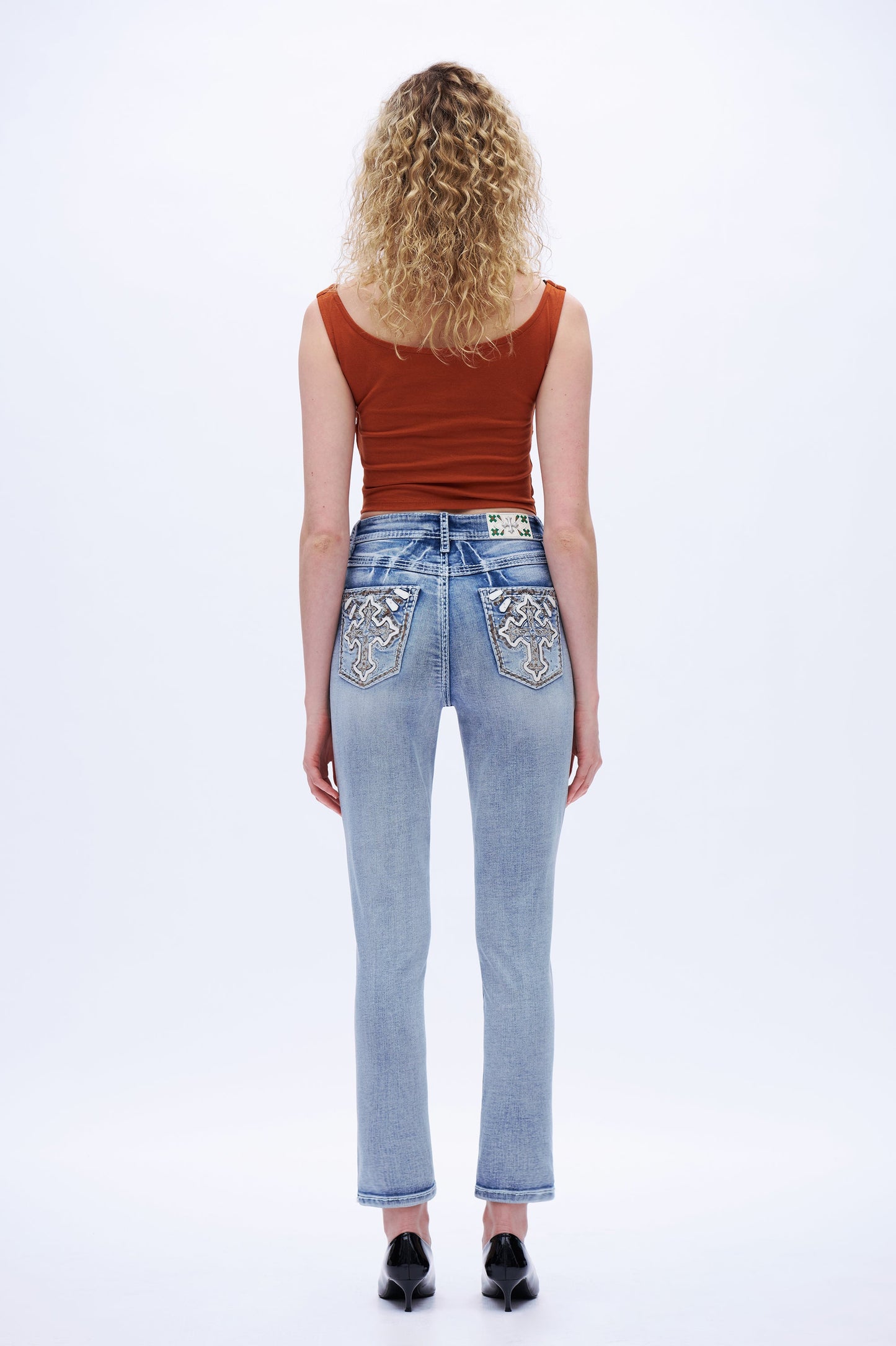High Rise Straight Jeans